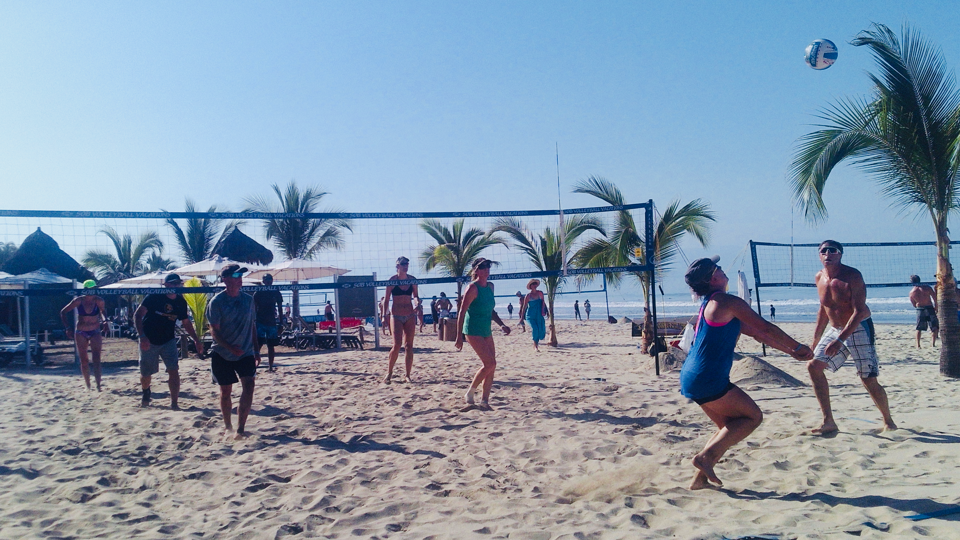 Sharing Volleyball Courts