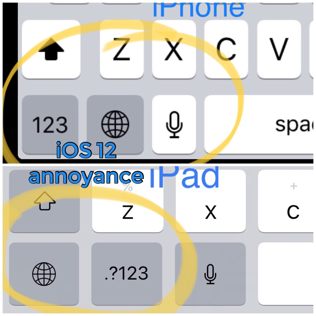 User interface bug